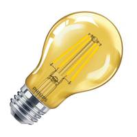 Philips 4 watt 120 volt A19 Medium Screw Base Yellow LED Light Bulb 