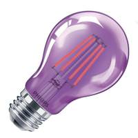 Philips 4 watt 120 volt A19 Medium Screw Base Purple LED Light Bulb 