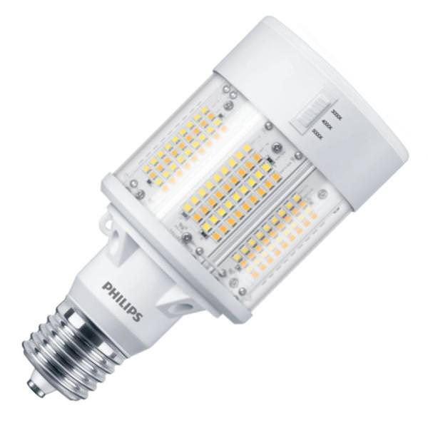115 watt 120/277 volt Corn Cob Exclusionary Mogul Screw Base CCT Selectable LED Light Bulb