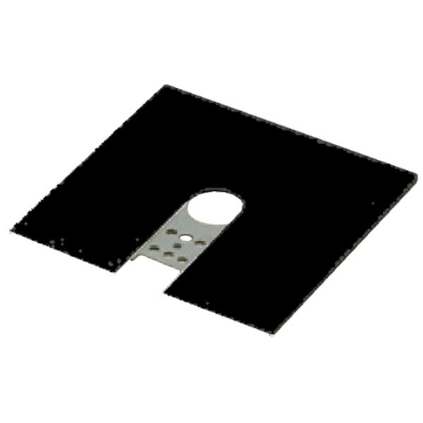4.5" End feed Black Lightolier Basic Track Canopy Kit 