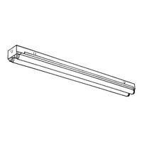 Philips 2 Lamp 32 watt 120/277 volt Lighting Fixture for T8 Tubes