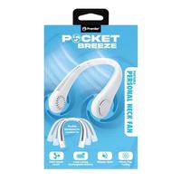 Premier White Pocket Breeze Bladeless Rechargeable Neck Fan