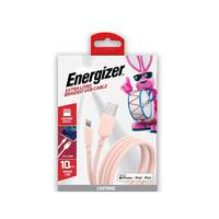 Energizer 10' Braided USB Pink Lightning Cable
