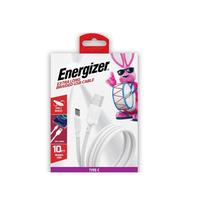 Energizer 10' USB Braided White Type-C Cable