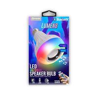 Premier Multi-Color Bluetooth Medium Screw Base Lumen8 LED Party Bulb with Speaker