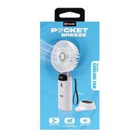 Premier White Rechargeable Portable Fan with Strap
