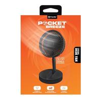 Premier Black Pocket Breeze Foldable & Portable Rechargeable Fan