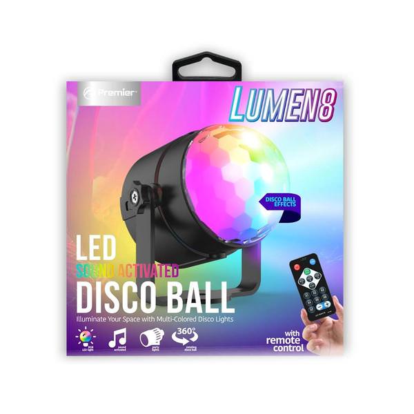 Sound Activated RGB LED Disco Ball with Remote Control