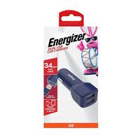 Energizer 3.4 Amp Blue Dual USB Car Charger