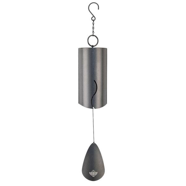 38" Pewter Wind Bell Wind Chime Lawn Ornament