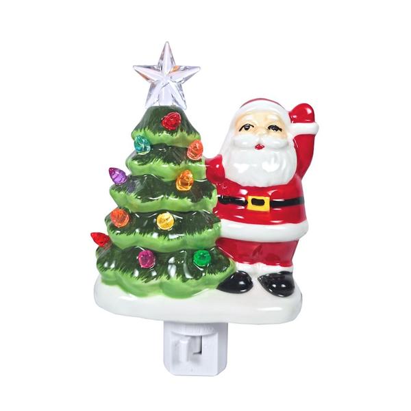 6" Vintage Santa Christmas Night Light
