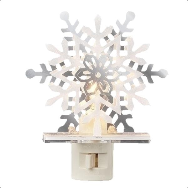 5.3" 3 Layer Snowflake Plug-In Night Light