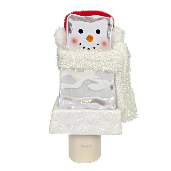 6" Ice Cube Snowman Christmas Night Light