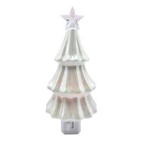 Roman 7.3" Christmas Tree Iridescent Night Light