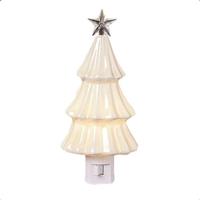 Roman 7.3" Christmas Tree Iridescent Night Light