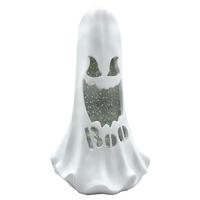 Roman 12" Battery Operated Lighted Boo Ghost Swirl Lantern