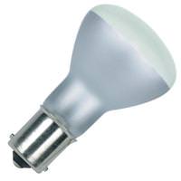 Satco 20.2 watt 28 volt R12 Single Contact Bayonet Base Miniature Incandescent Light Bulb