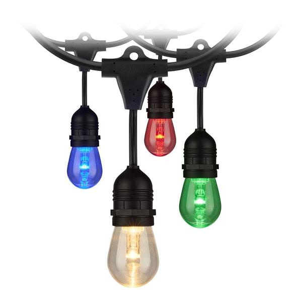 48' 15 watt 12 volt Black CCT Selectable Indoor/Outdoor LED String Light Set