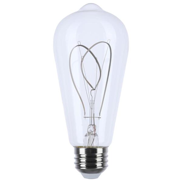 6 watt 120 volt ST19 Medium Screw Base 2700K Warm White LED Light Bulb