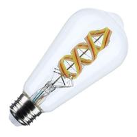 Satco 6 watt 120 volt ST19 Medium Screw Base RGB/Tunable White LED Light Bulb