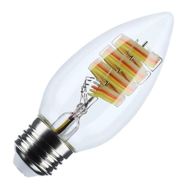 4 watt 120 volt B11 Medium Screw Base RGB/Tunable White LED Light Bulb