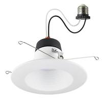 Satco 6" 9 watt 120 volt CCT Selectable Round Indoor Deep Baffle LED Recessed Downlight