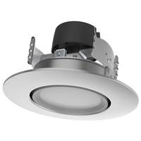 Satco 6" 7.5 120 volt Brushed Nickel CCT Selectable Indoor LED Recessed Downlight
