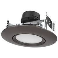 Satco 5"-6" 10.5 watt 120 volt CCT Selectable Indoor Bronze LED Recessed Downlight