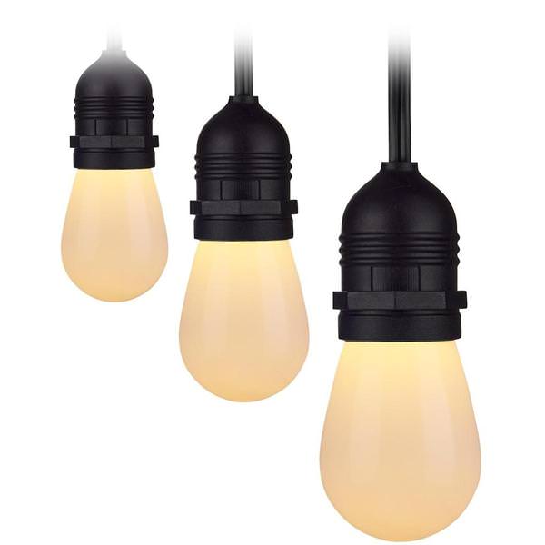 24' 12 watt 120 volt Black CCT Selectable Indoor/Outdoor LED String Light Set 