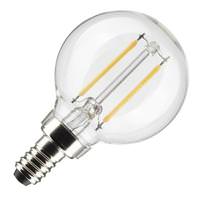 Satco 3 watt 120 volt G16.5 Candelabra Screw Base 4000K Cool White LED Light Bulb