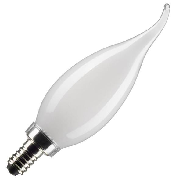 3 watt 120 volt CA10 Candelabra Screw Base 2700K Warm White LED Light Bulb