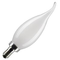 Satco 4 watt 120 volt CA10 Candelabra Screw Base 3000K Natural White LED Light Bulb