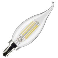 Satco 5.5 watt 120 volt CA10 Candelabra Screw Base 4000K Cool White LED Light Bulb