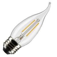Satco 3 watt 120 volt CA10 2700K Warm White LED Light Bulb