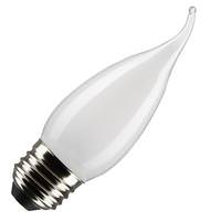 Satco 5.5 watt 120 volt CA10 Medium Screw Base 4000K Cool White LED Light Bulb