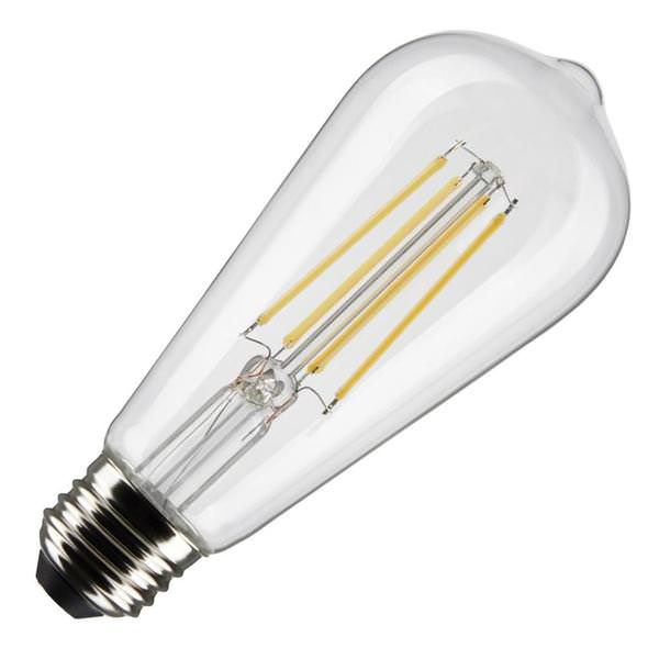 8 watt 120 volt ST19 Medium Screw Base 4000K Cool White LED Light Bulb