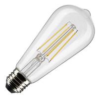 Satco 8 watt 120 volt ST19 Medium Screw Base 4000K Cool White LED Light Bulb