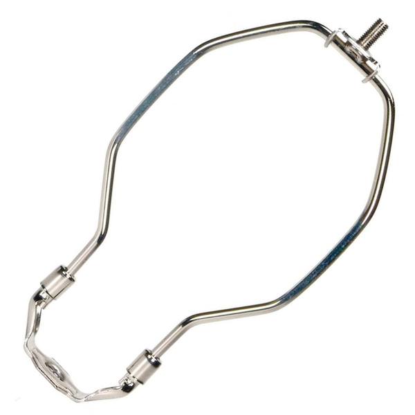 7" 1/4-27 Thread Polished Nickel Steel Light Duty Harp