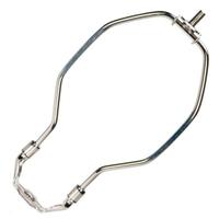 Satco 7" 1/4-27 Thread Polished Nickel Steel Light Duty Harp