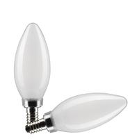 Satco 4 watt 120 volt B11 Candelabra Screw Base 3000K Natural White LED Light Bulb (2 Pack)