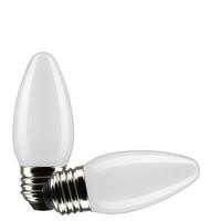 Satco 3 watt 120 volt B11 Medium Screw Base 2700K Warm White LED Light Bulb (2 Pack)