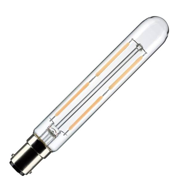 4 watt 120 volt T6.5 Double Contact Bayonet Base 3000K Natural White LED Light Bulb