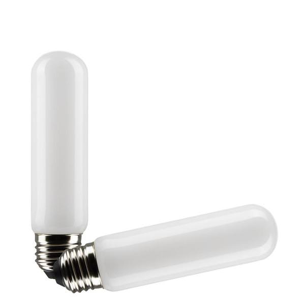 8 watt 120 volt T10 Medium Screw Base 2700K Warm White LED Light Bulb (2 Pack)