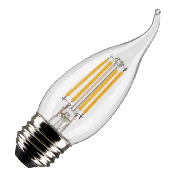 4 watt 120 volt Medium Screw Base CA10 5000K Daylight Clear LED Light Bulb