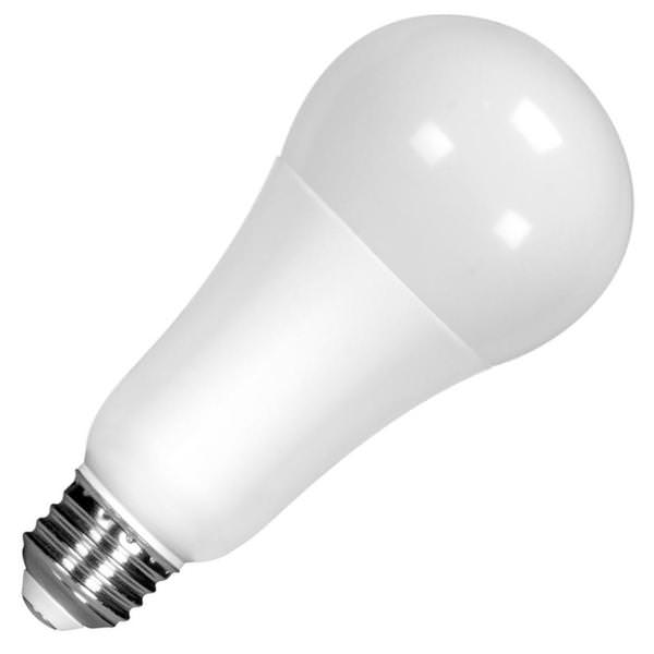 16.5 watt 120 volt A19 Medium Screw Base 4,000K Cool White Frosted Dimmable LED