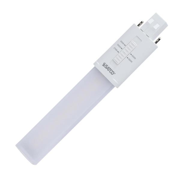 6 watt 120/277 volt PL 2-Pin Base CCT Selectable LED Light Bulb