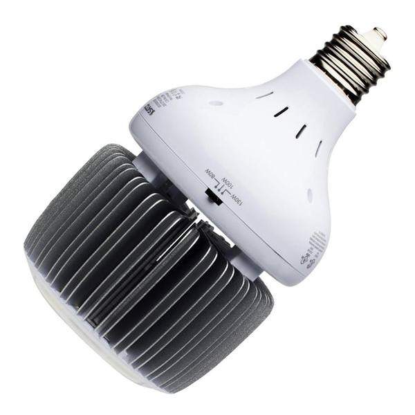 Selectable watt 120/277 volt Hi-Bay Extended Mogul Screw Base 4000K Cool White LED Light Bulb