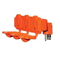 Satco 1875 watt 3 Outlet Grounded  Orange Current Tap