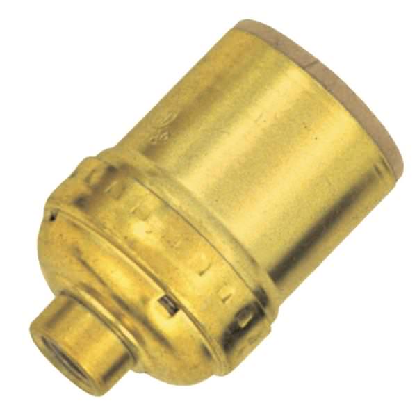 Keyless Brite Gilt Gold Medium Socket 