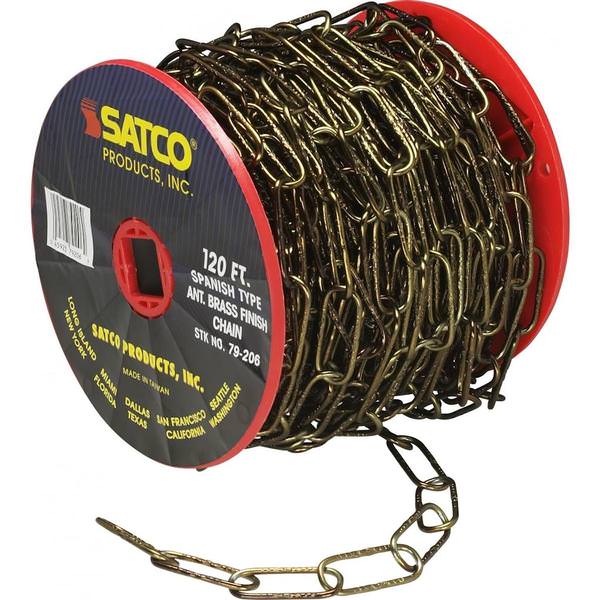 11 Gauge Antique Brass 50 Yard Spanish Chain